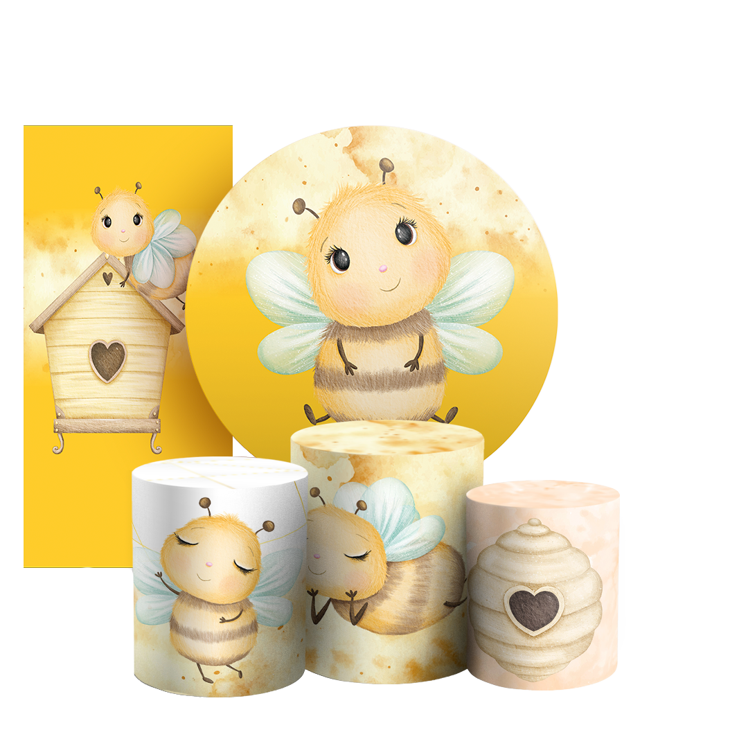 Arte Digital Painel de Festa - Abelhinha 802800