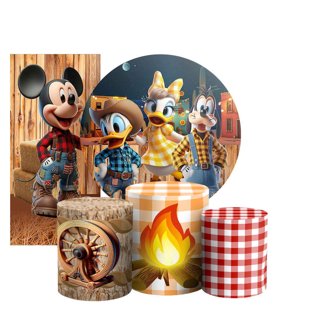 Arte Digital Painel de Festa - Mickey Fazendinha 802803