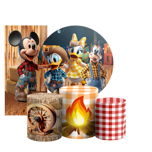 Arte Digital Painel de Festa - Mickey Fazendinha 802803