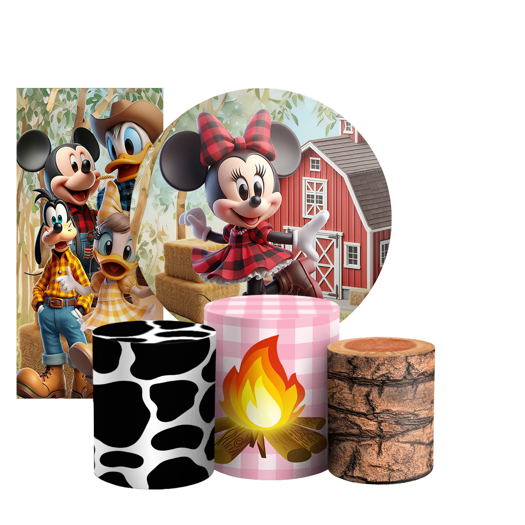 Arte Digital Painel de Festa - Mickey Fazendinha 802804