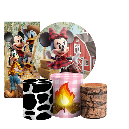 Arte Digital Painel de Festa - Mickey Fazendinha 802804