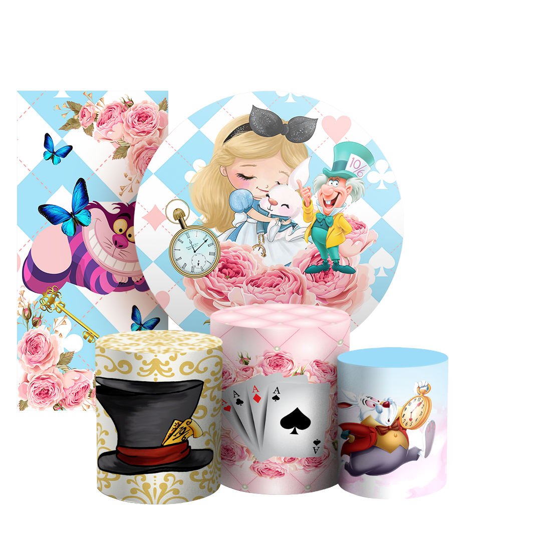 Arte Digital Painel de Festa - Alice Pais Das Maravilhas Baby 802868