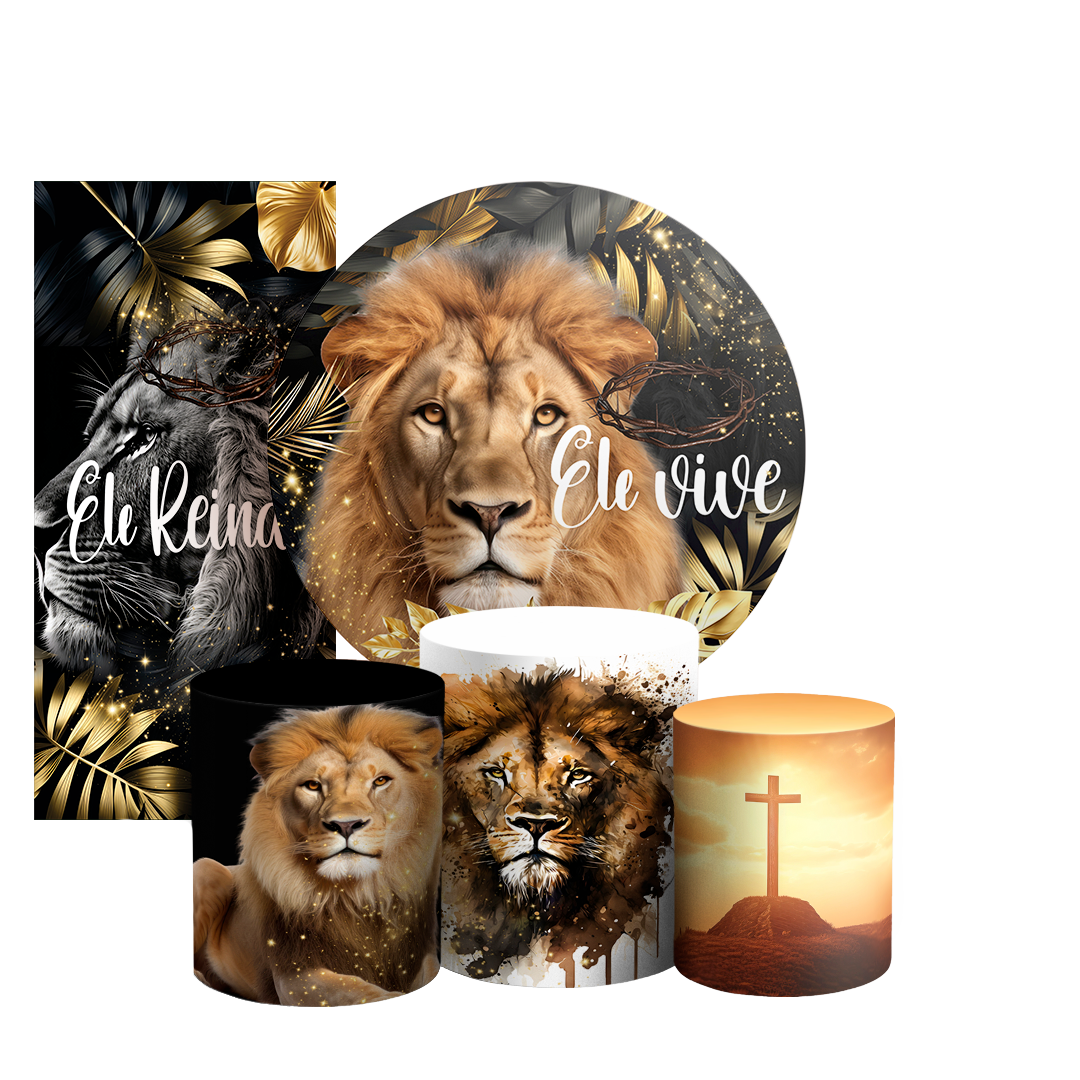 Arte Digital Painel de Festa - Jesus Leao De Juda 802884