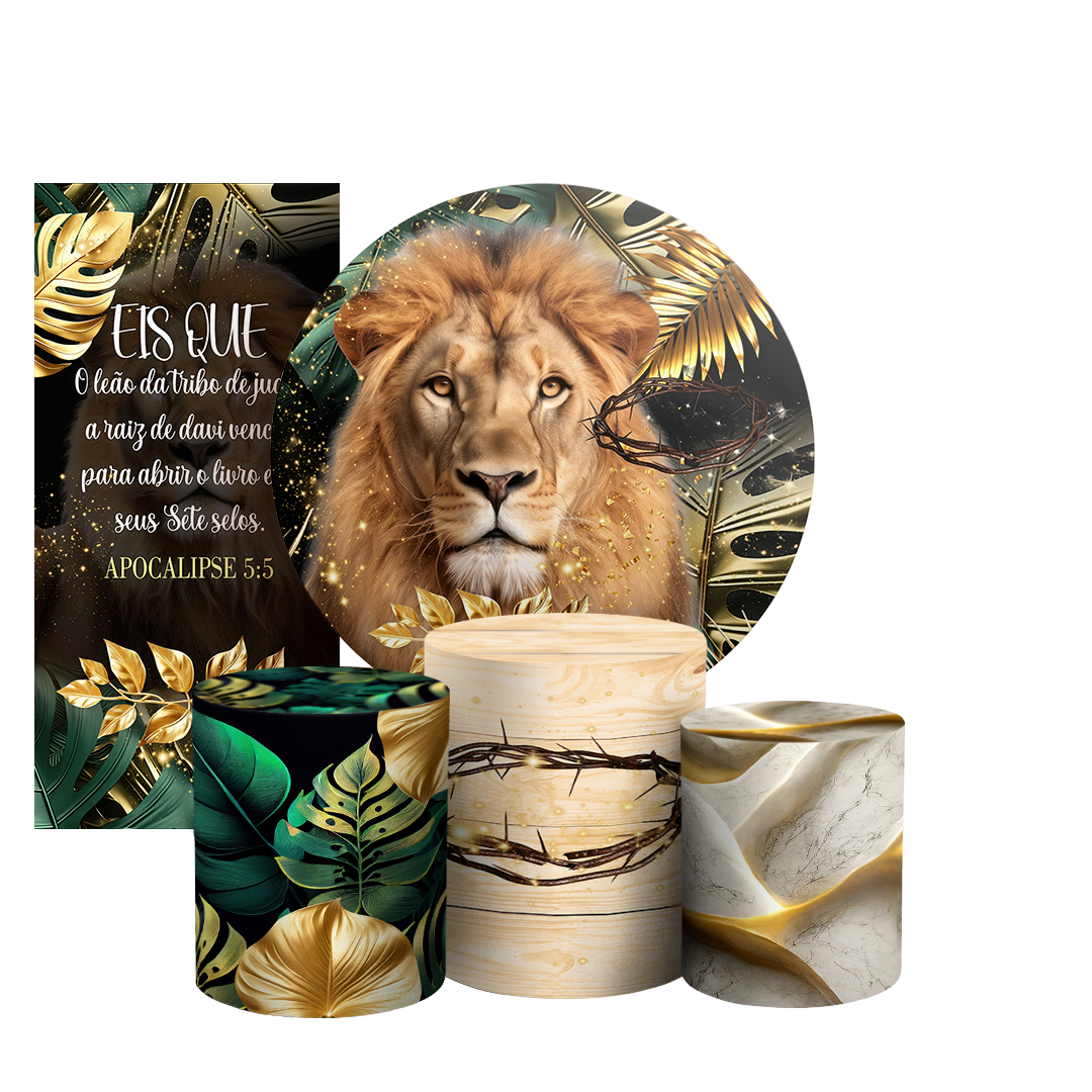 Arte Digital Painel de Festa - Jesus Leao De Juda 802886