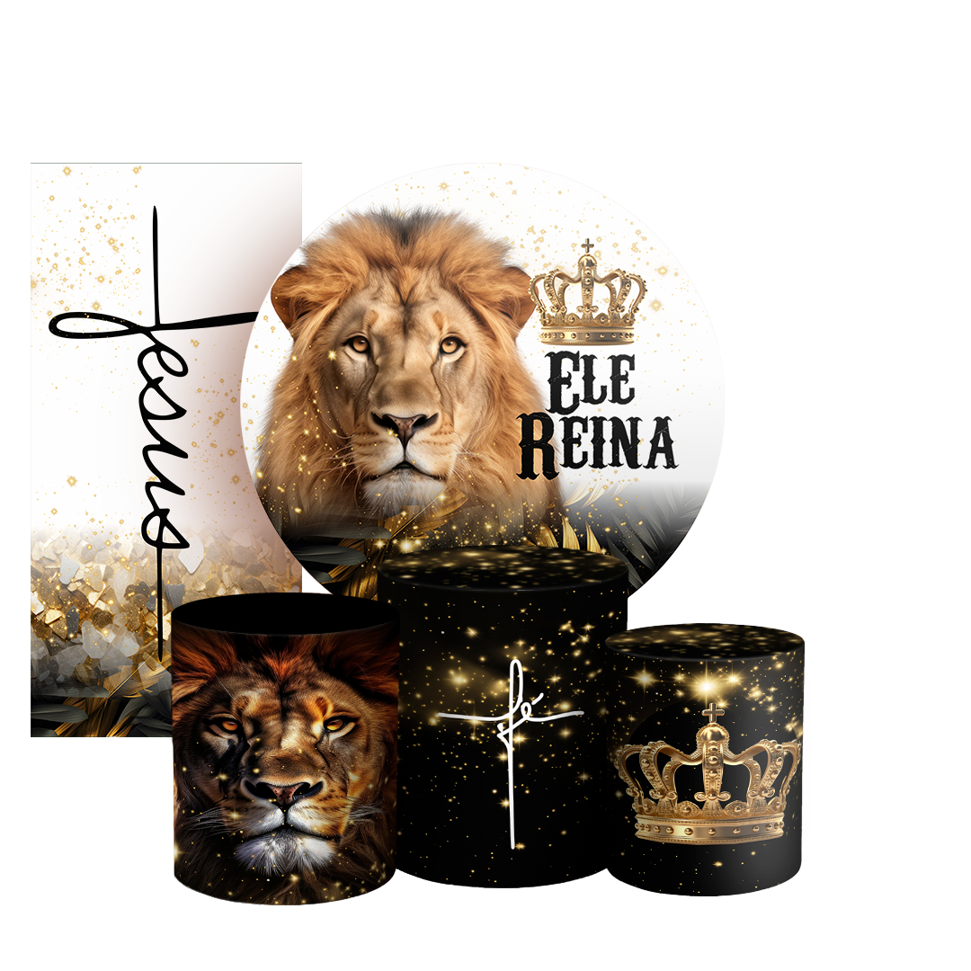 Arte Digital Painel de Festa - Jesus Leao De Juda 802887