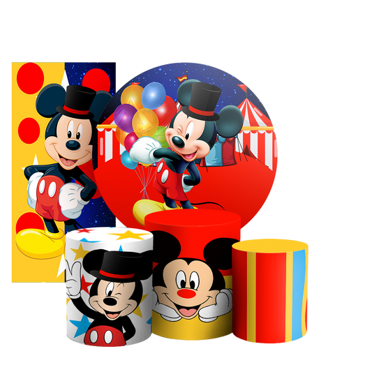 Arte Digital Painel de Festa - Mickey Circo 802888