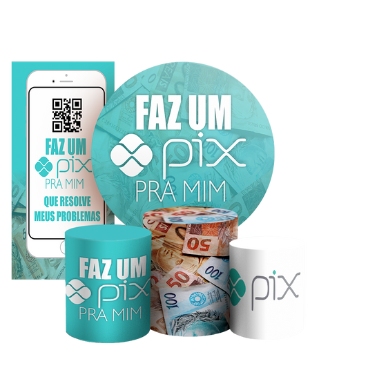 Arte Digital Painel de Festa - Faz O Pix 802929