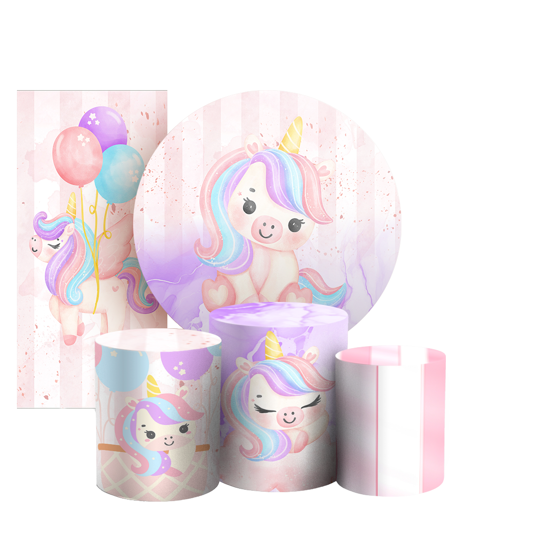 Arte Digital Painel de Festa - Unicornio 802942