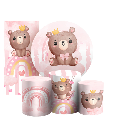 Arte Digital Painel de Festa - Ursinha 802944