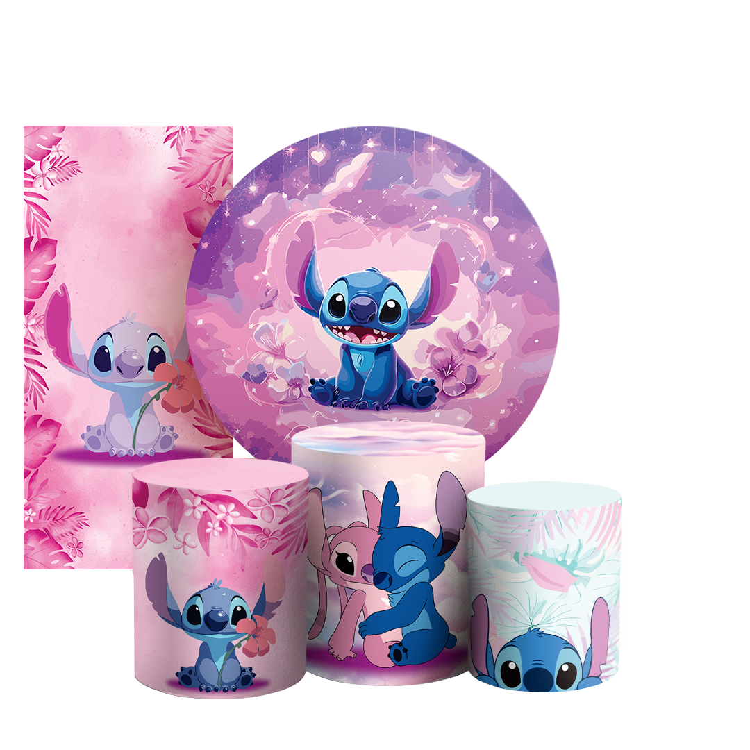 Arte Digital Painel de Festa - Lilo e Stitch 802949