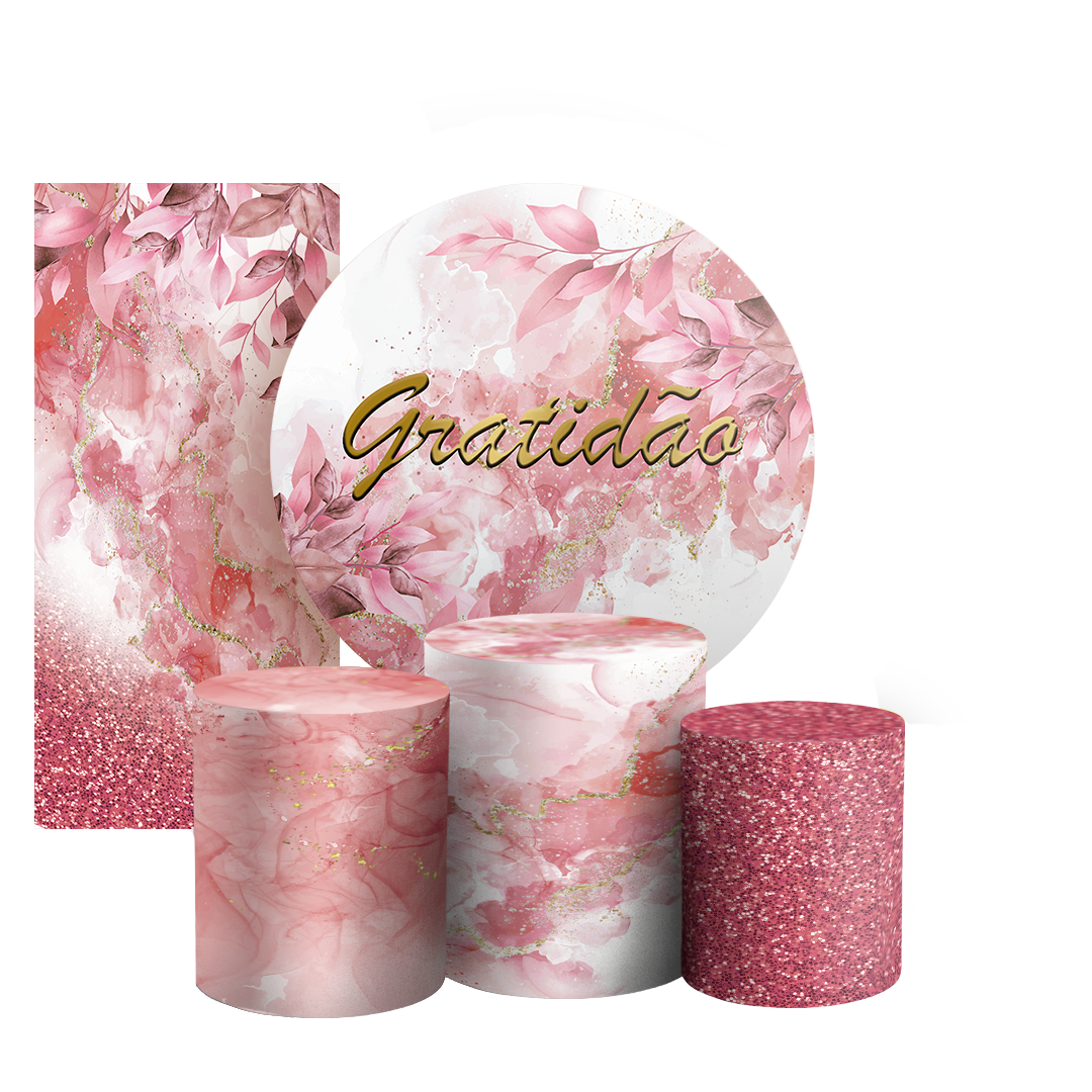 Arte Digital Painel de Festa - Gratidão 802995