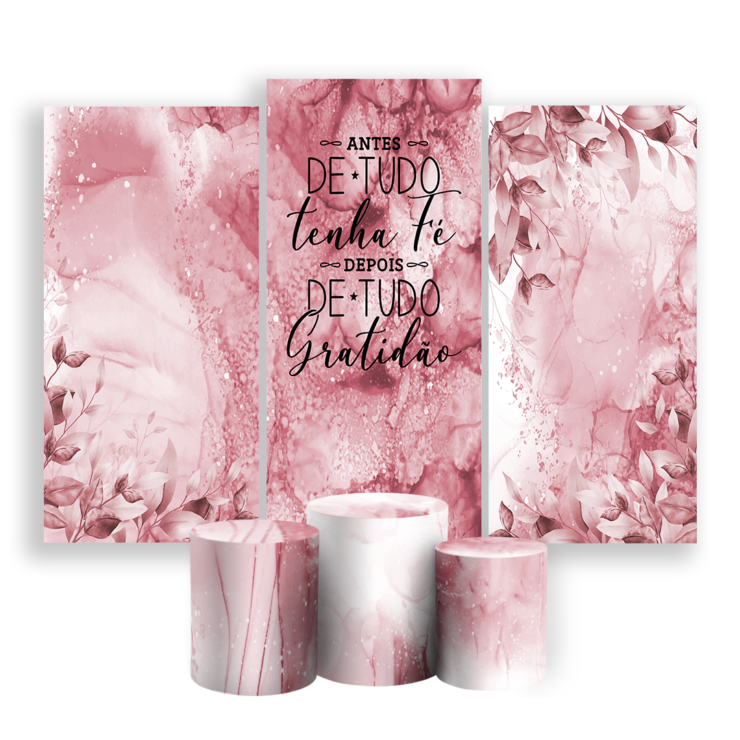 Arte Digital Painel de Festa - Gratidão 803000