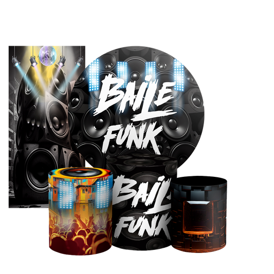 Arte Digital Painel de Festa - Baile Funk 803002