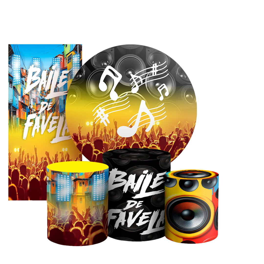 Arte Digital Painel de Festa - Baile Funk 803003