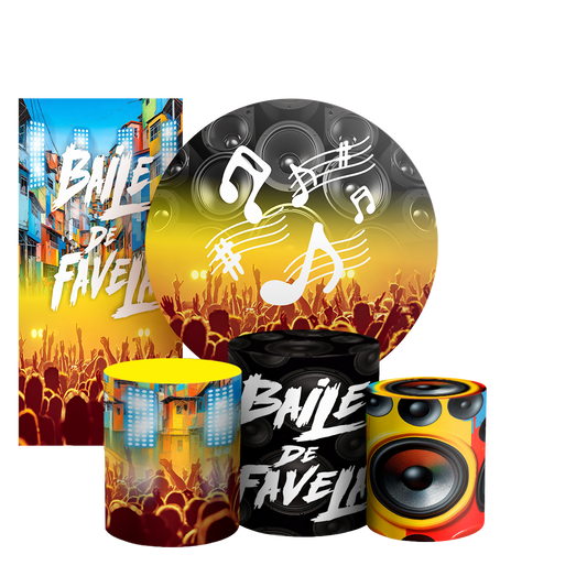 Arte Digital Painel de Festa - Baile Funk 803003