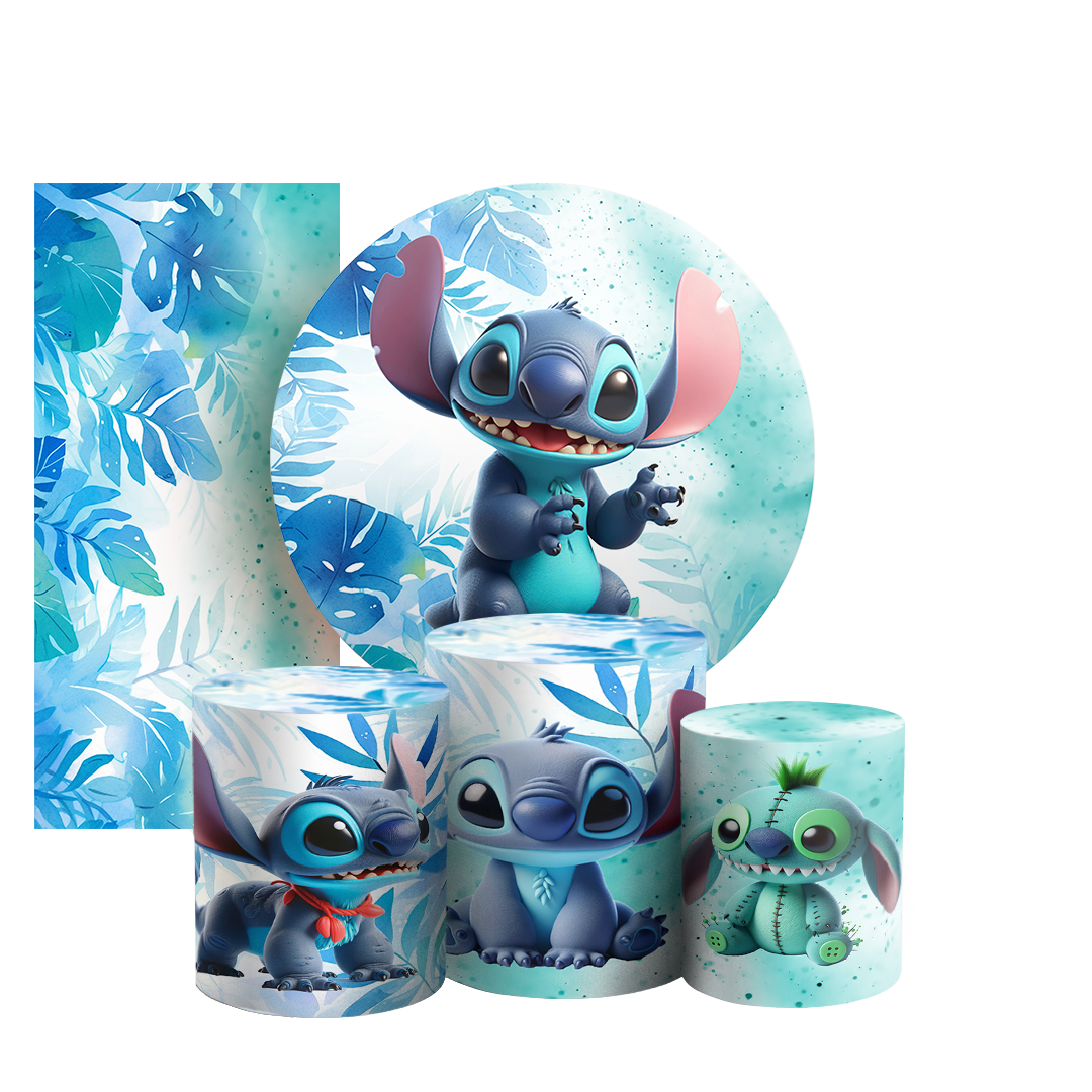 Arte Digital Painel de Festa - Lilo E Stitch 803012