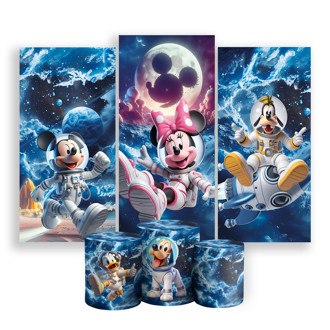 Arte Digital Painel de Festa - Mickey Astronauta 803023