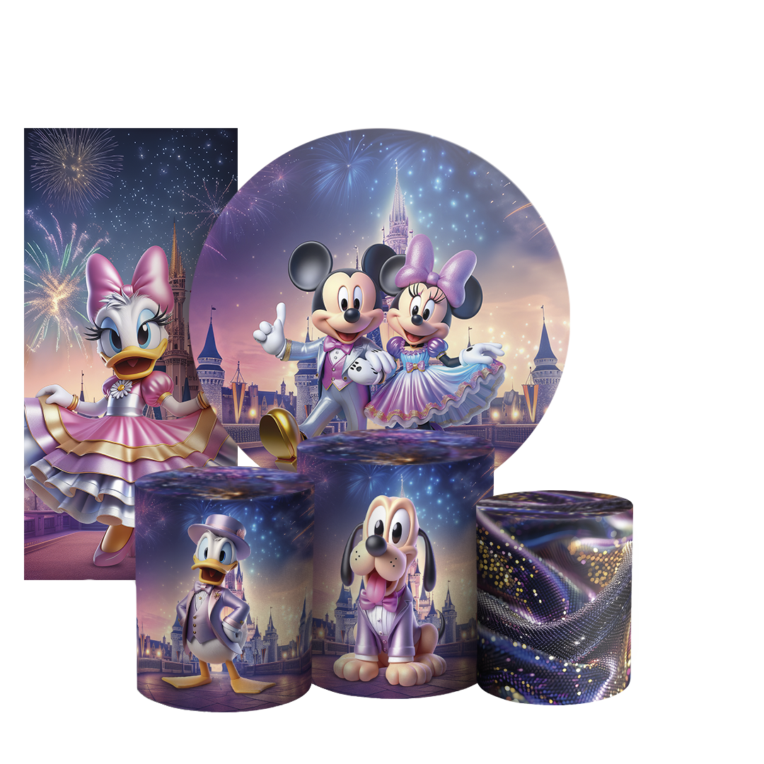 Arte Digital Painel de Festa - Mickey Reinado 803025
