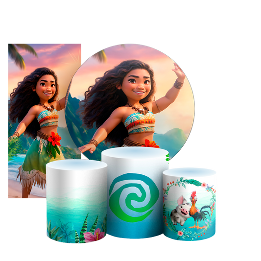 Arte Digital Painel de Festa - Moana 803031