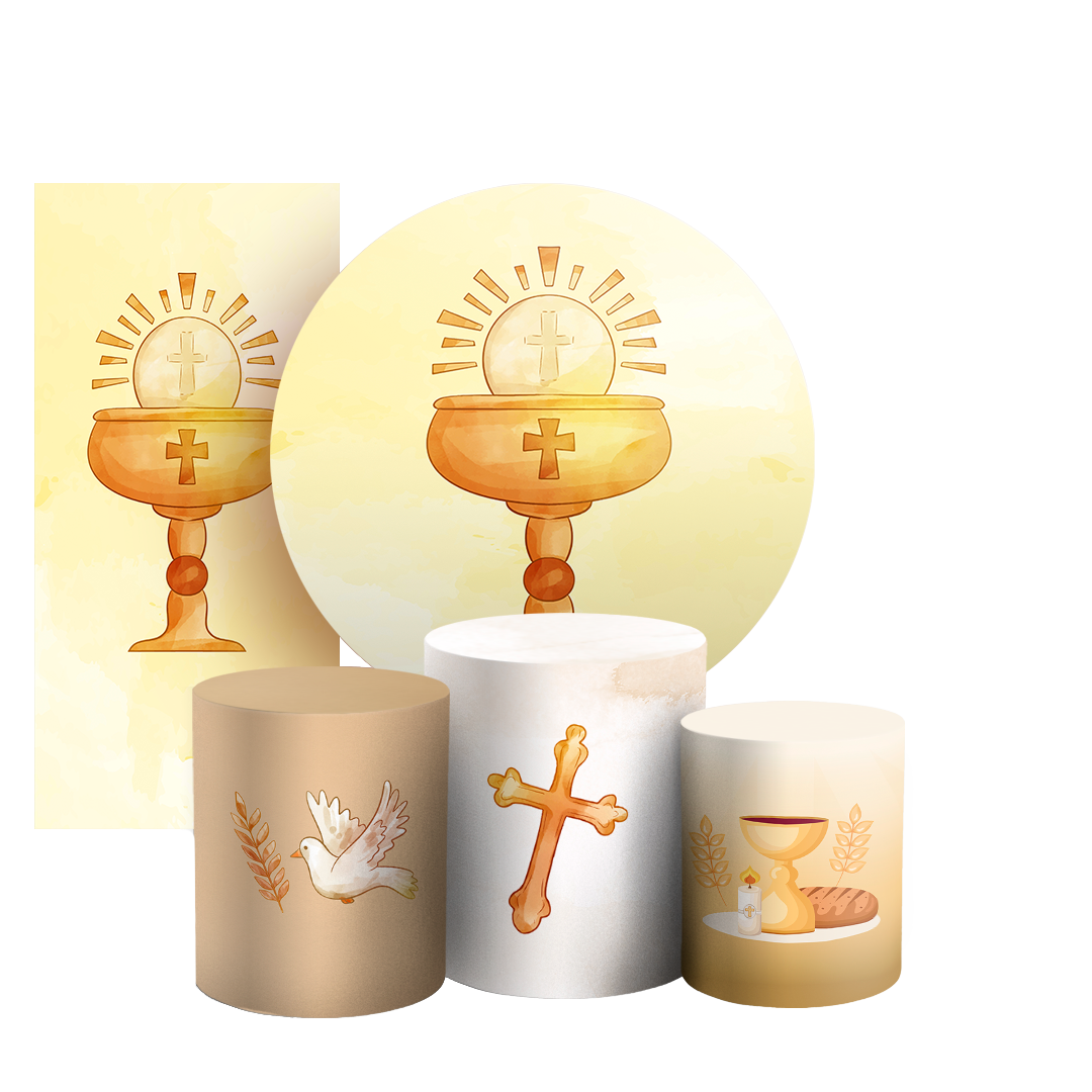 Arte Digital Painel de Festa - Primeira Comunhao 803033