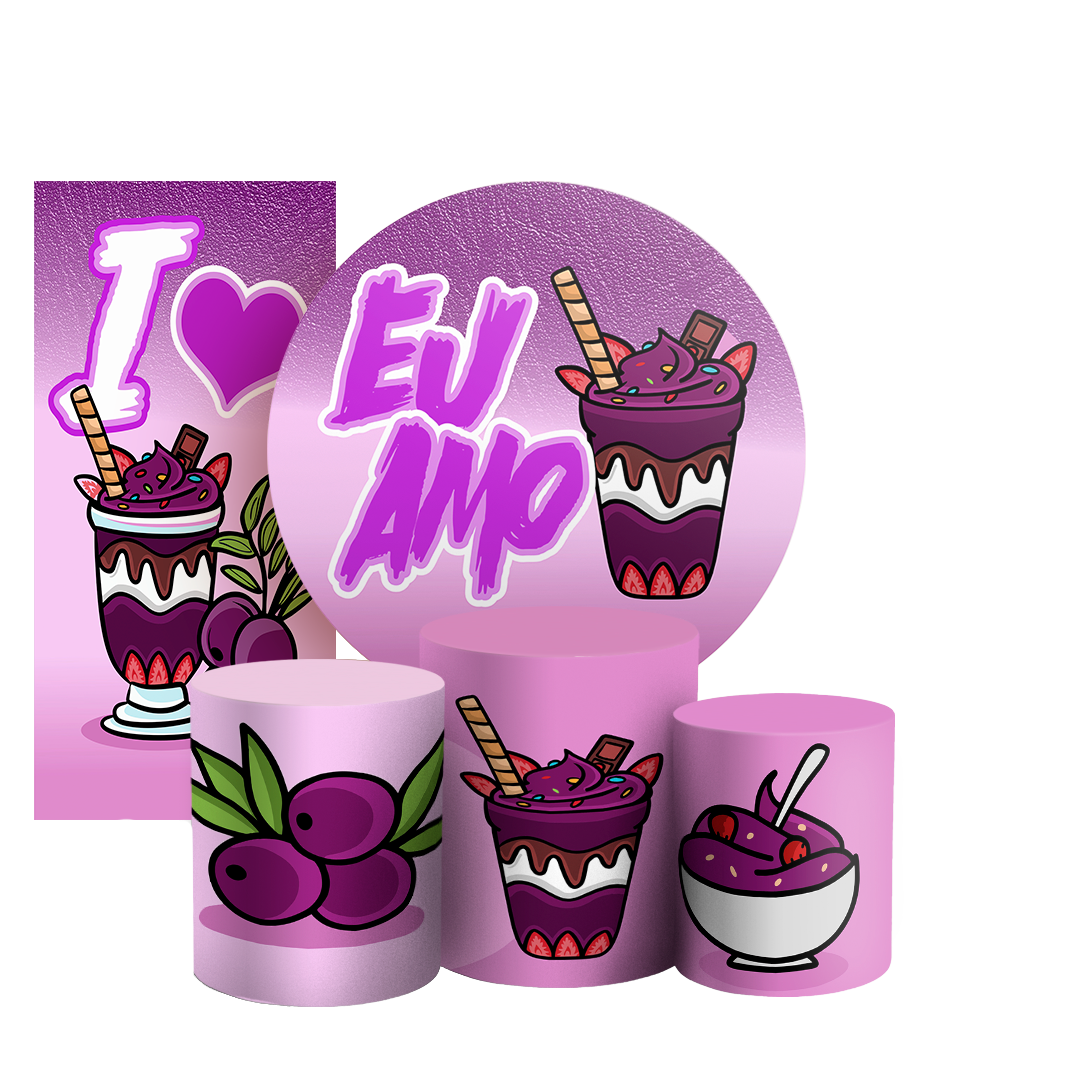 Arte Digital Painel de Festa - Acai 803039