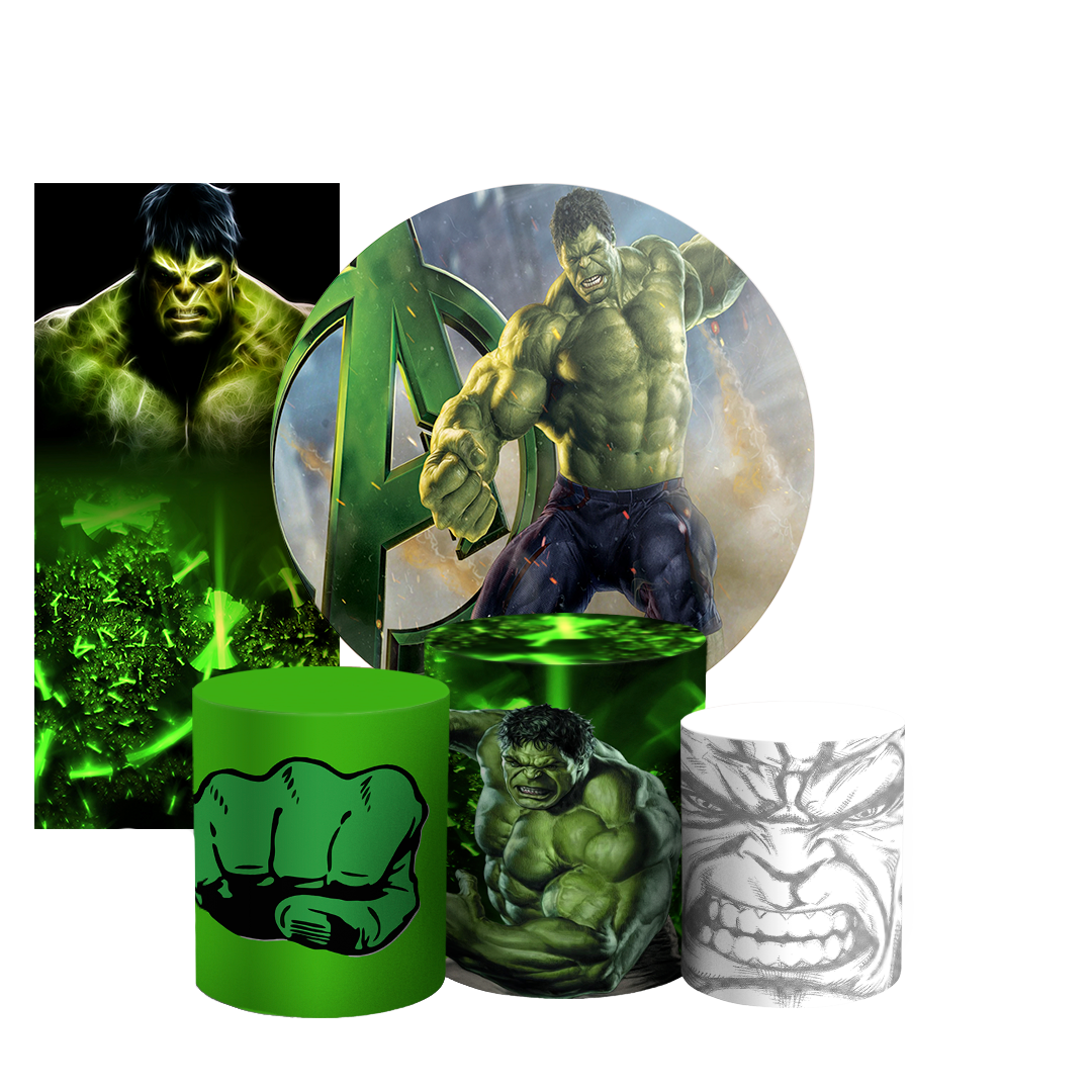 Arte Digital Painel de Festa - Hulk 803044