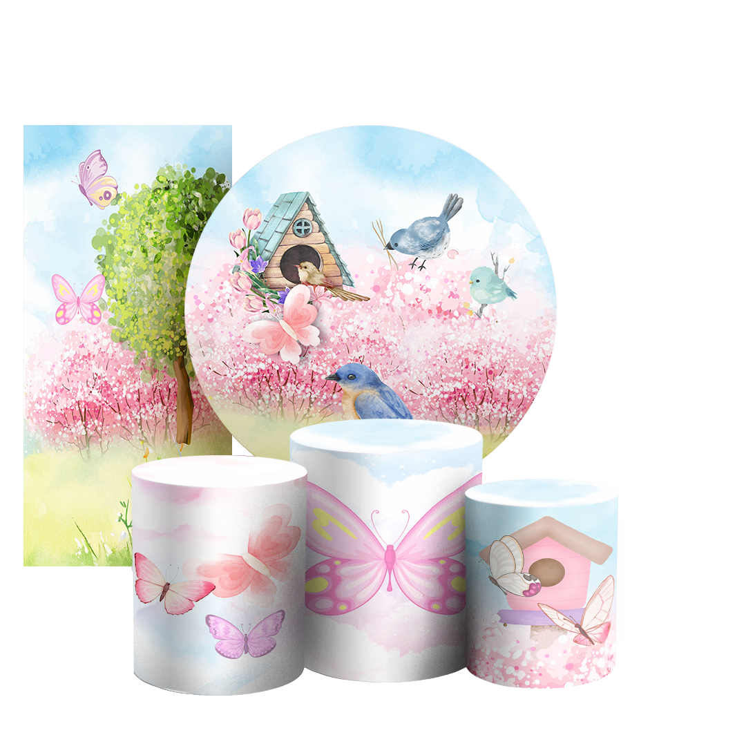 Arte Digital Painel de Festa - Jardim 803046