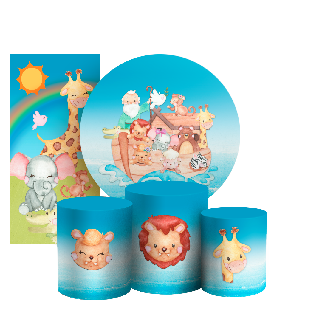 Arte Digital Painel de Festa - A Arca de Noe 803081