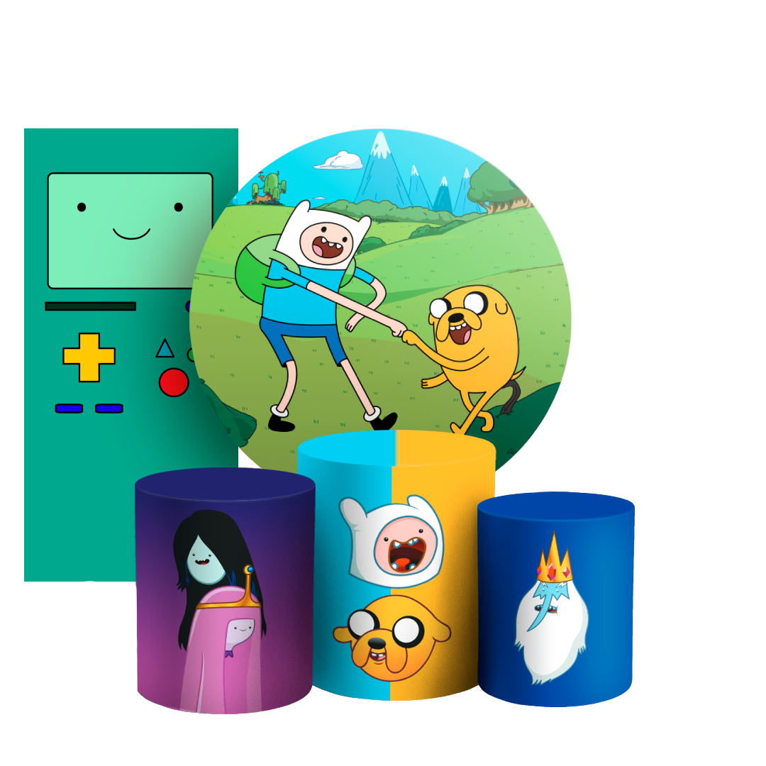 Arte Digital Painel de Festa - Hora de Aventura 803082