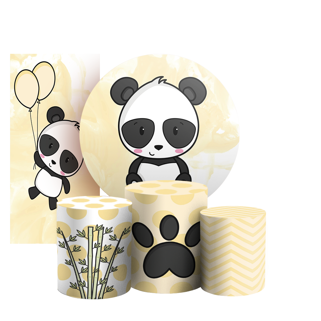 Arte Digital Painel de Festa - Panda 803092