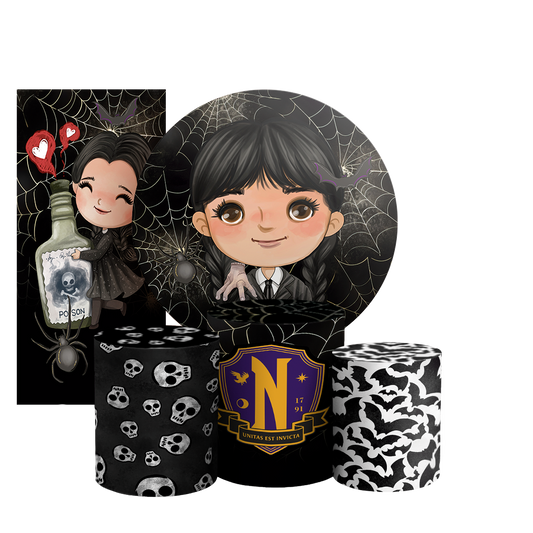 Arte Digital Painel de Festa - Wandinha 803109