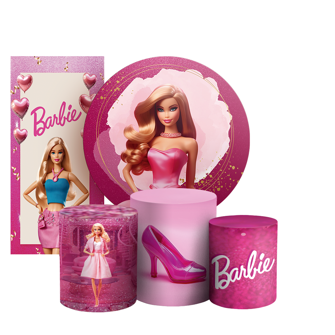 Arte Digital Painel de Festa - Barbie 803127
