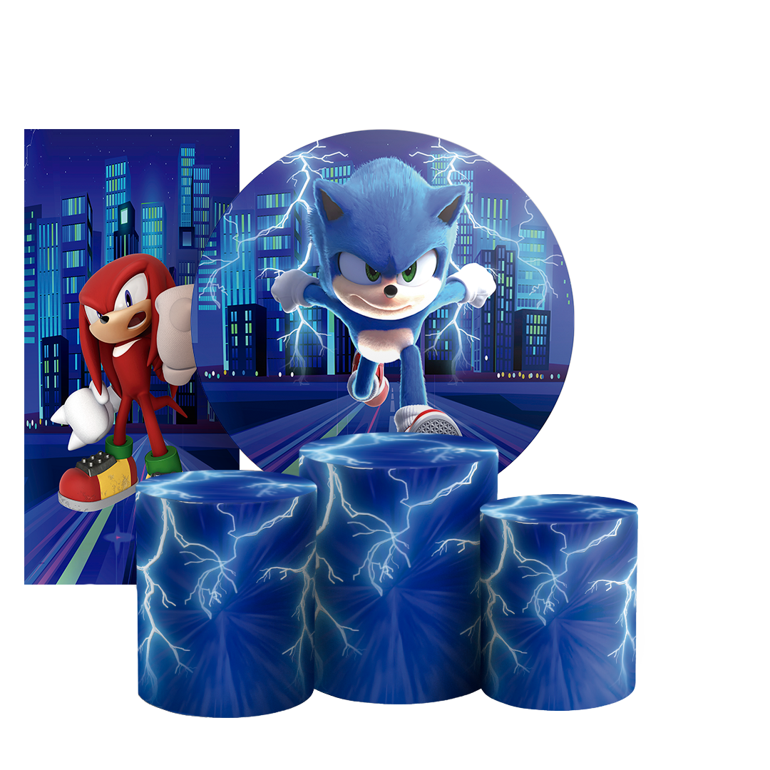 Arte Digital Painel de Festa - Sonic 803131