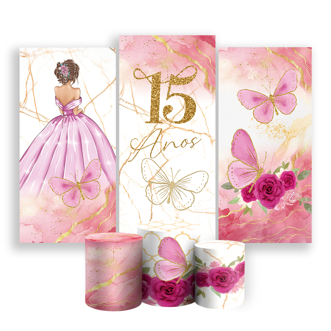 Arte Digital Painel de Festa - 15 Anos 803161