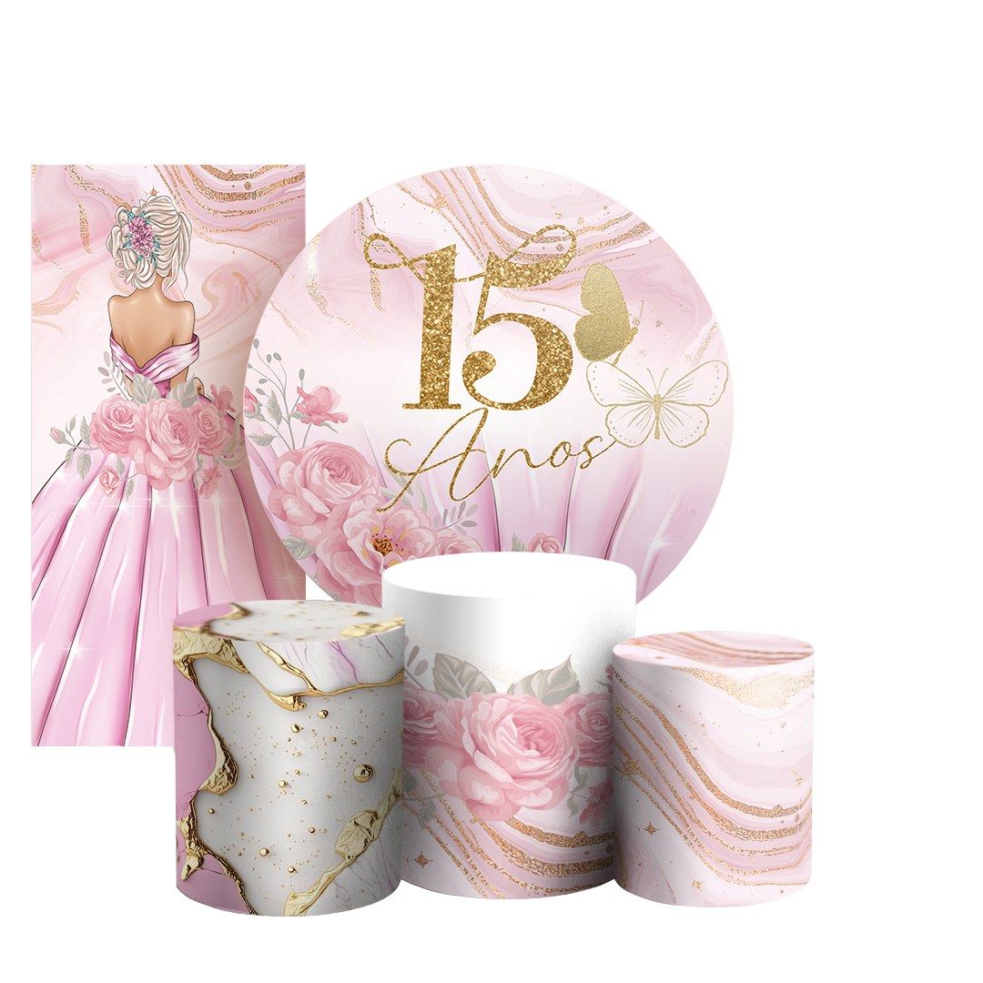 Arte Digital Painel de Festa - 15 Anos 803168