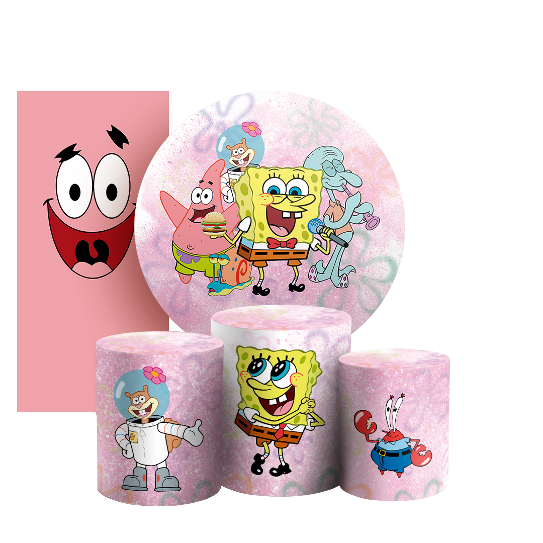 Arte Digital Painel de Festa - Bob Esponja 803171