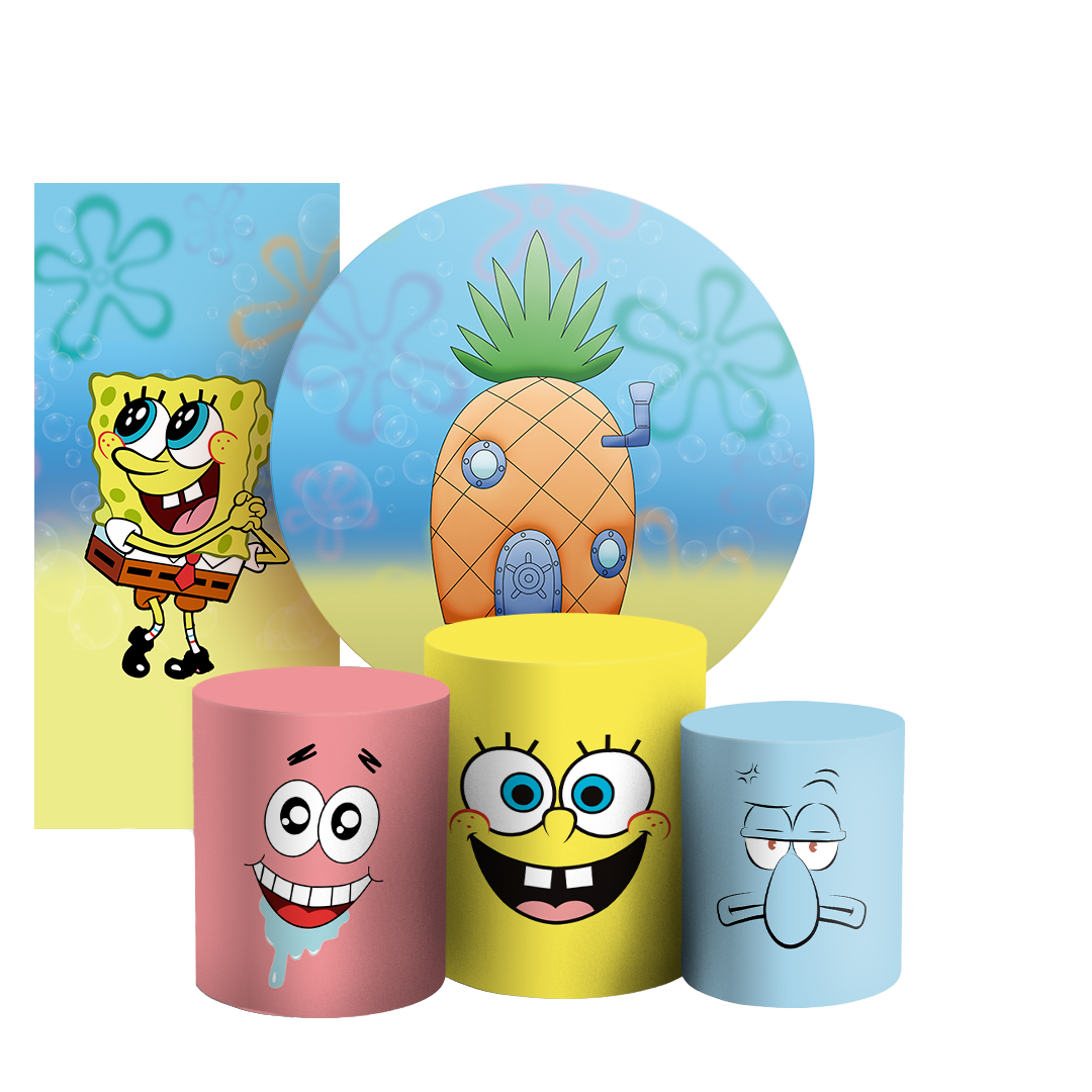 Arte Digital Painel de Festa - Bob Esponja 803172