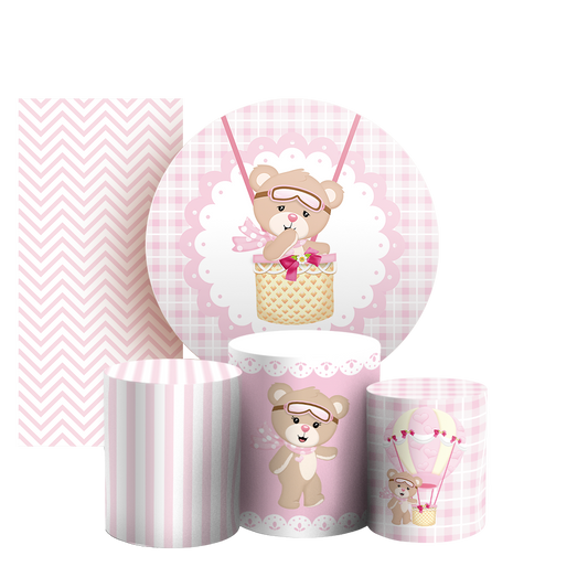 Arte Digital Painel de Festa - Ursinha Baloeira 803180