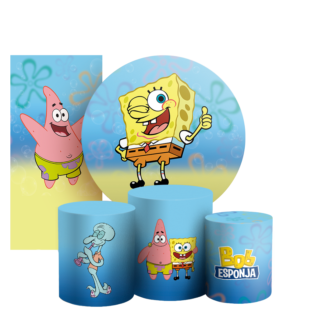 Arte Digital Painel de Festa - Bob Esponja 803183