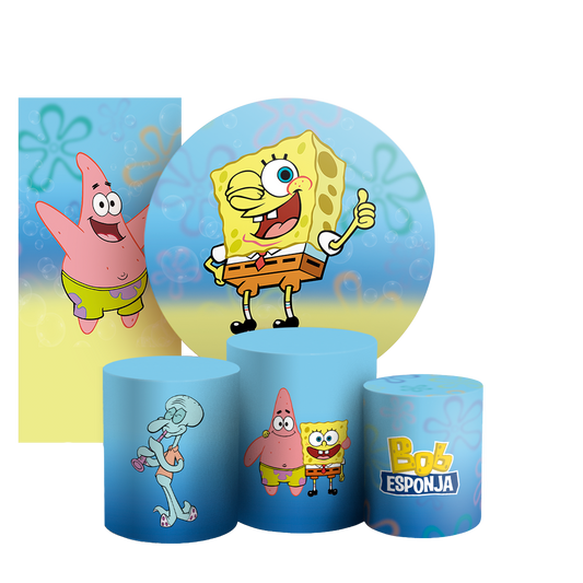 Arte Digital Painel de Festa - Bob Esponja 803183