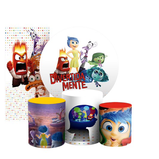 Arte Digital Painel de Festa - Divertida Mente 803185