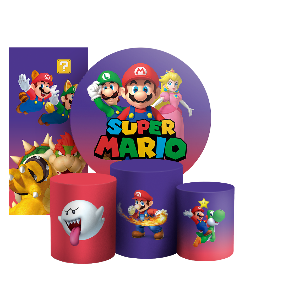 Arte Digital Painel de Festa - Super Mario 803210