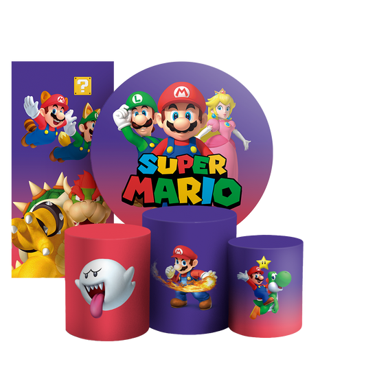 Arte Digital Painel de Festa - Super Mario 803210