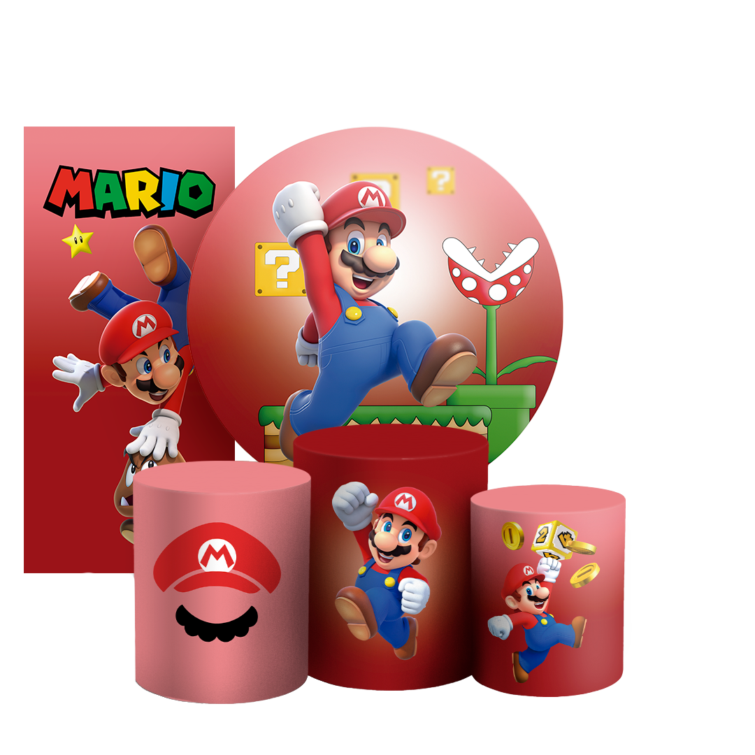 Arte Digital Painel de Festa - Super Mario 803212