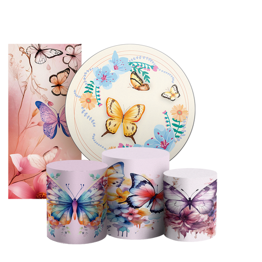 Arte Digital Painel de Festa - Borboletas 803219