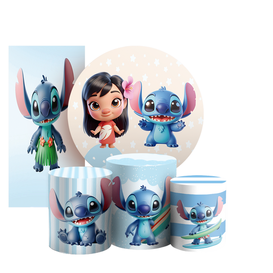 Arte Digital Painel de Festa - Lilo e Stitch 803224