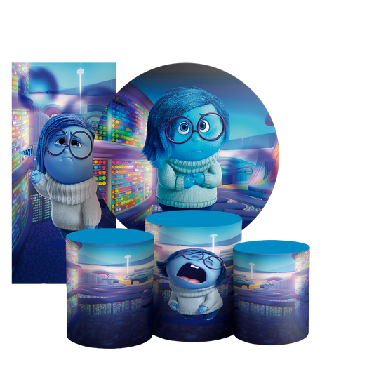 Arte Digital Painel de Festa - Tristeza Divertida Mente  803244