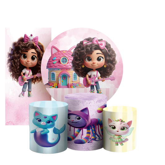 Arte Digital Painel de Festa - Casa Magica da Gabby  803258