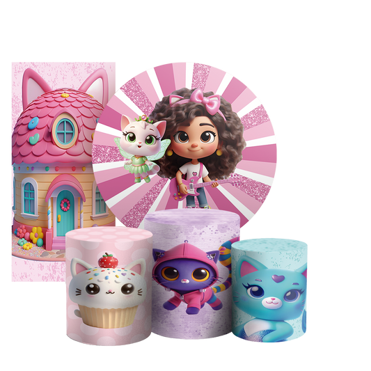 Arte Digital Painel de Festa - Casa Magica da Gabby  803259