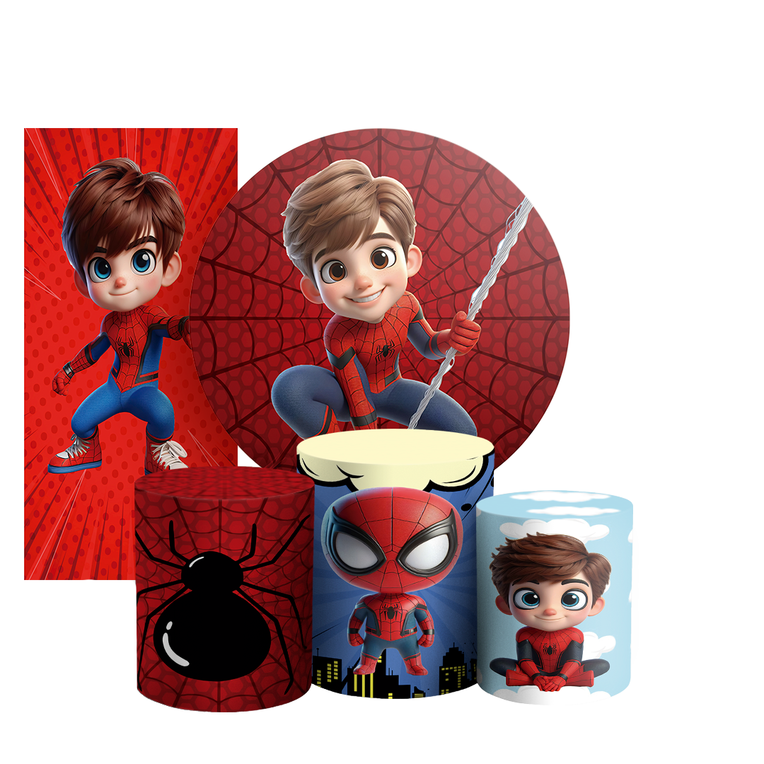 Arte Digital Painel de Festa - Homem Aranha  803263